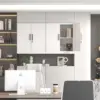 Wall Cabinet,Metal Storage Cabinet with Adjustable Shelf,Locking Wall Storage Cabinets,Steel Wall Mounted Cabinet for Hom 6