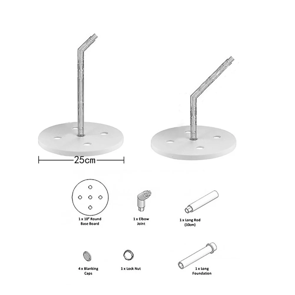 Plastic Cake Stand Anti Gravity Reusable Cake Pouring Kit DIY Decoration Support Structure Frame for Festival Birthday Wedding