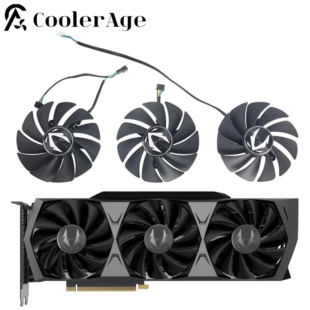 Ventola Della Scheda Video Per Zotac Gaming Geforce Rtx 3070 Ti 3080 3090 Trinity Oc 87Mm Ga92S2U Rtx3070Ti Rtx3080 Rtx3090 Gpu Ventola Di Raffreddame