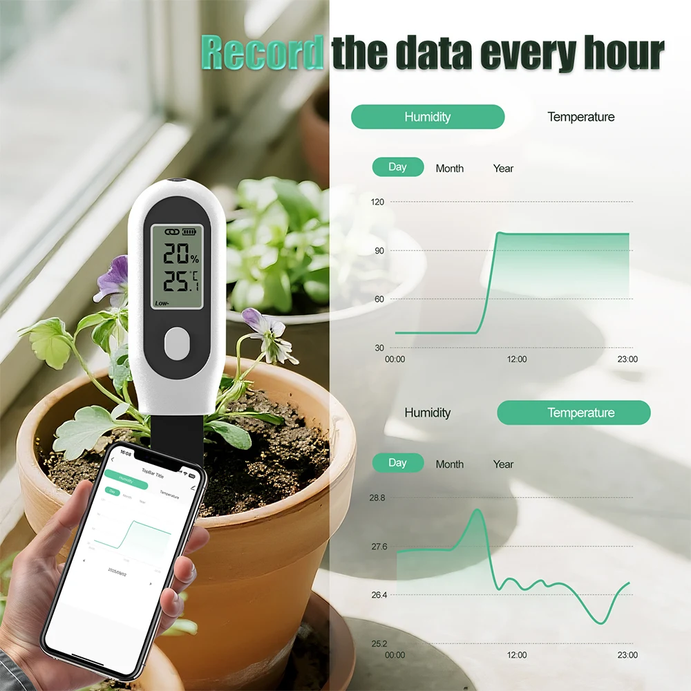 Tuya Zigbee Soil Meter For Garden
