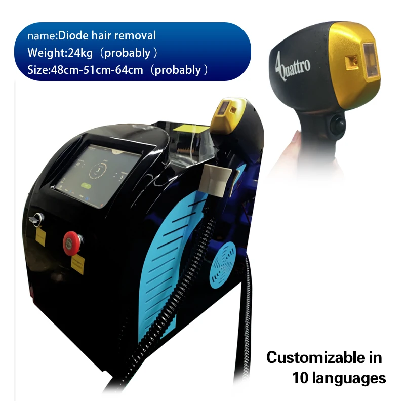 

Black Model 808nm Diode Laser Picosecond 3 in 1 Hair Removal Tattoo Removal Beauty Machine