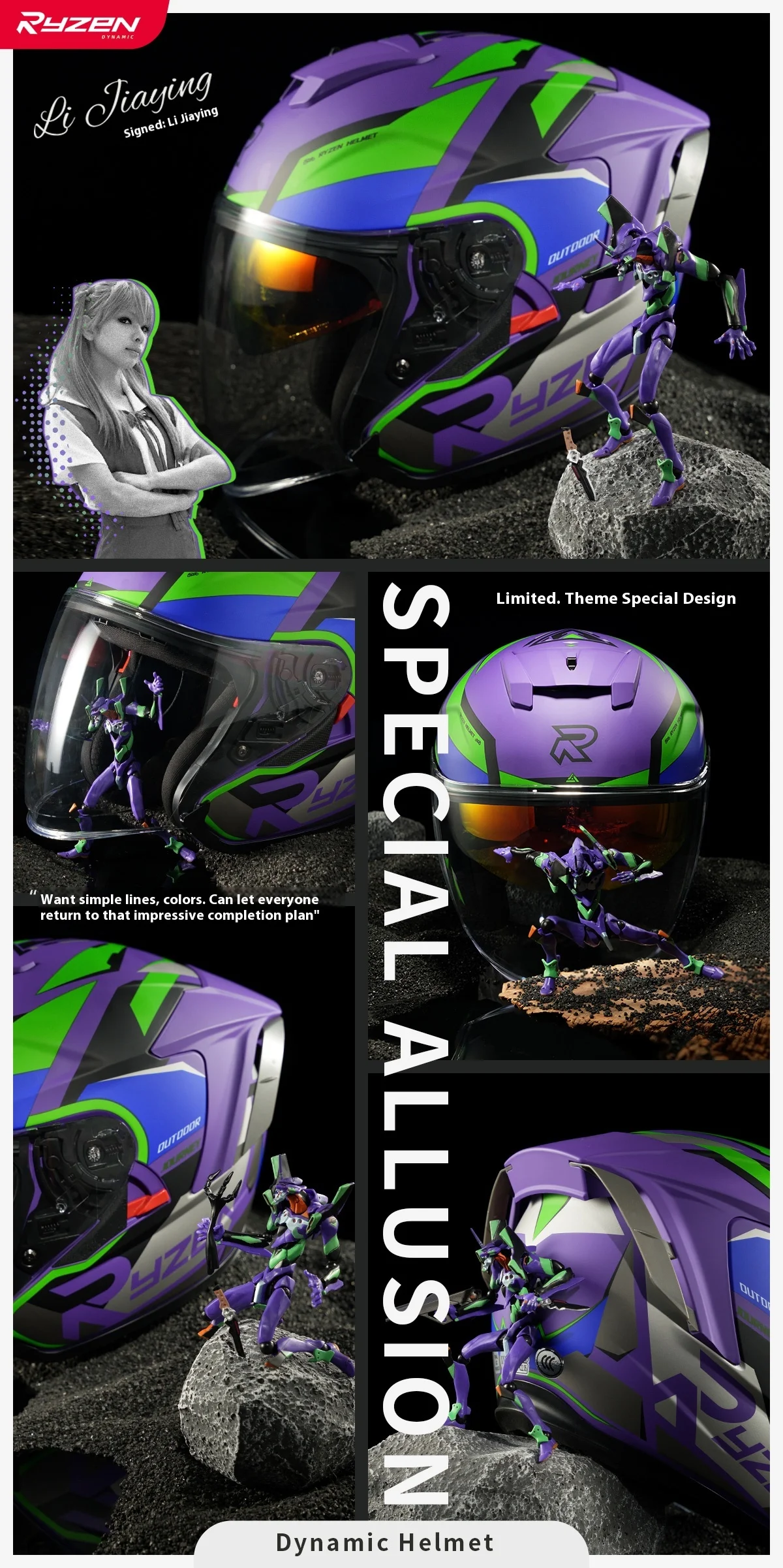 New Eva Rsv Motorcycle Helmet Male Initial Machine Purple Women Winter Helmet Motorcycle Half Helmet Double Mirror F