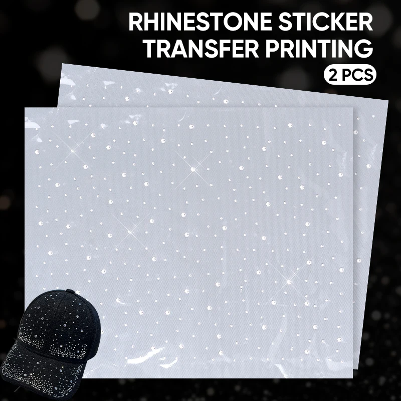 QIAO 1/2/4 Stück Glitzer-Hotfix-Strass-Aufkleber, einfach abziehbare Bügelbilder für DIY-Bastelarbeiten, Kleidungsverzierung – Detail 8