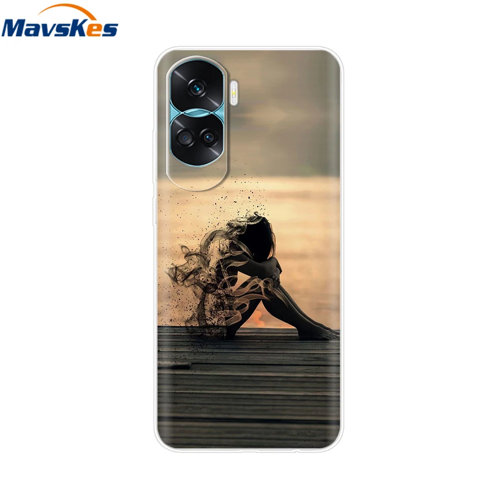 For Honor 90 Lite Case Cover for Huawei Honor 90 Pro 5G Fundas Silicone Soft Clear TPU Phone Cases honor90 90Lite 5G Pro Bumper