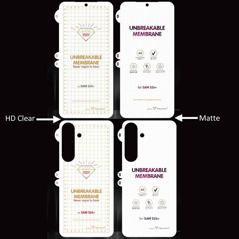Oleophobic Hydrogel Matte Clear Back Protective Film - Soft Guard