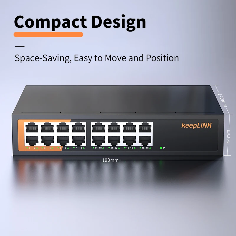 Keeplink-switch Gigabit Ethernet 16 Portas - Imagem 6