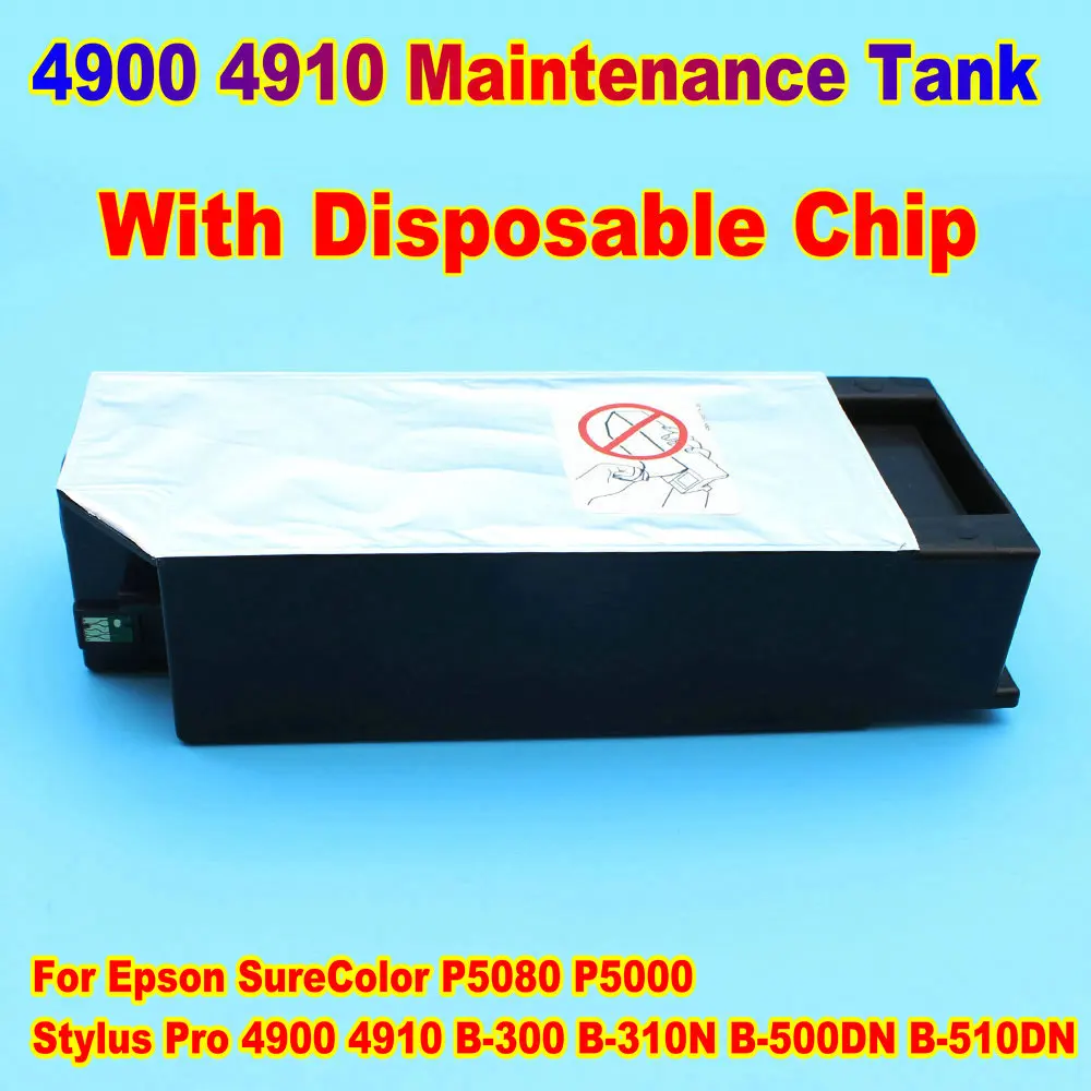 

T6190 T619000 4900 Maintenance Box Ink Tank For Epson 4900 4910 B-300 B-310N B-500DN B-510DN P5080 P5000 Printer Waste Ink Box