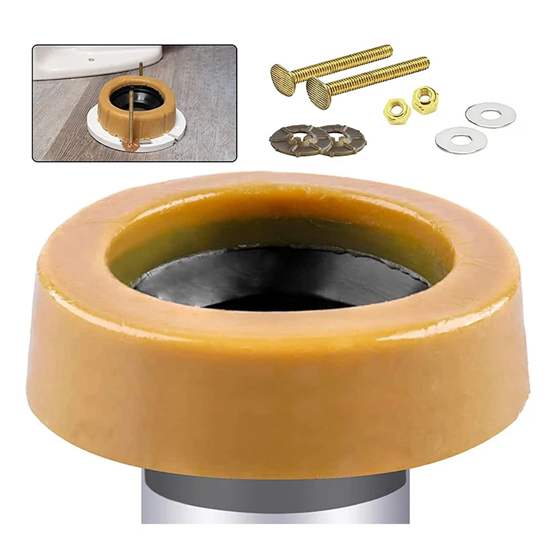 Toilet Floor Anti-leak Flange Wax Ring Bowl Gasket Sealing Ring Universal Drain Pipe Caulk Parts 1 PCS