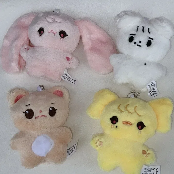 

10cm Kpop IVE Cherry Plush Kawaii Cartoon Keychain Creative Doll Plush Toy Keychain Keyring Bag Pendant Accessories Decoration