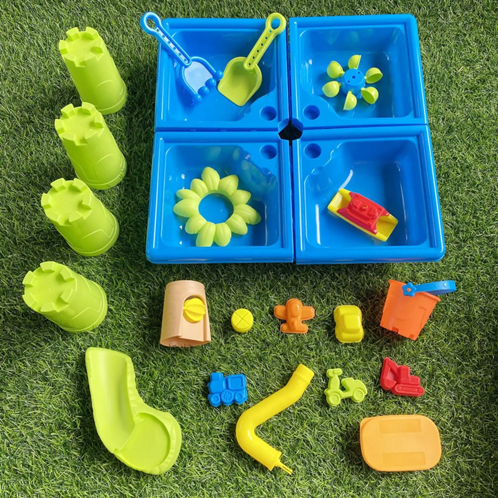 Kids Sand Water Table Sandbox Table Bath Toy Playset,Toy Accessories,Activity Sensory Playset,Water Table,for Backyard 5