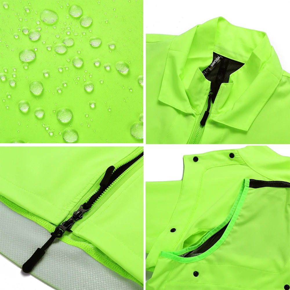 MTB Bicycle Jacket Water-repellent Cycling Windbreaker Adjustable Sleeveless Vest Breathable Wind Coat