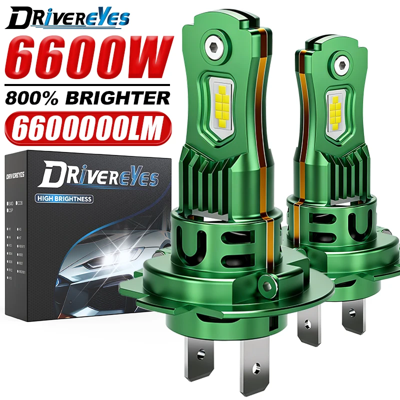 6600W 1:1 H7 LED CANBUS 라이트 H1 H4 H11 9005 9006 HB3..