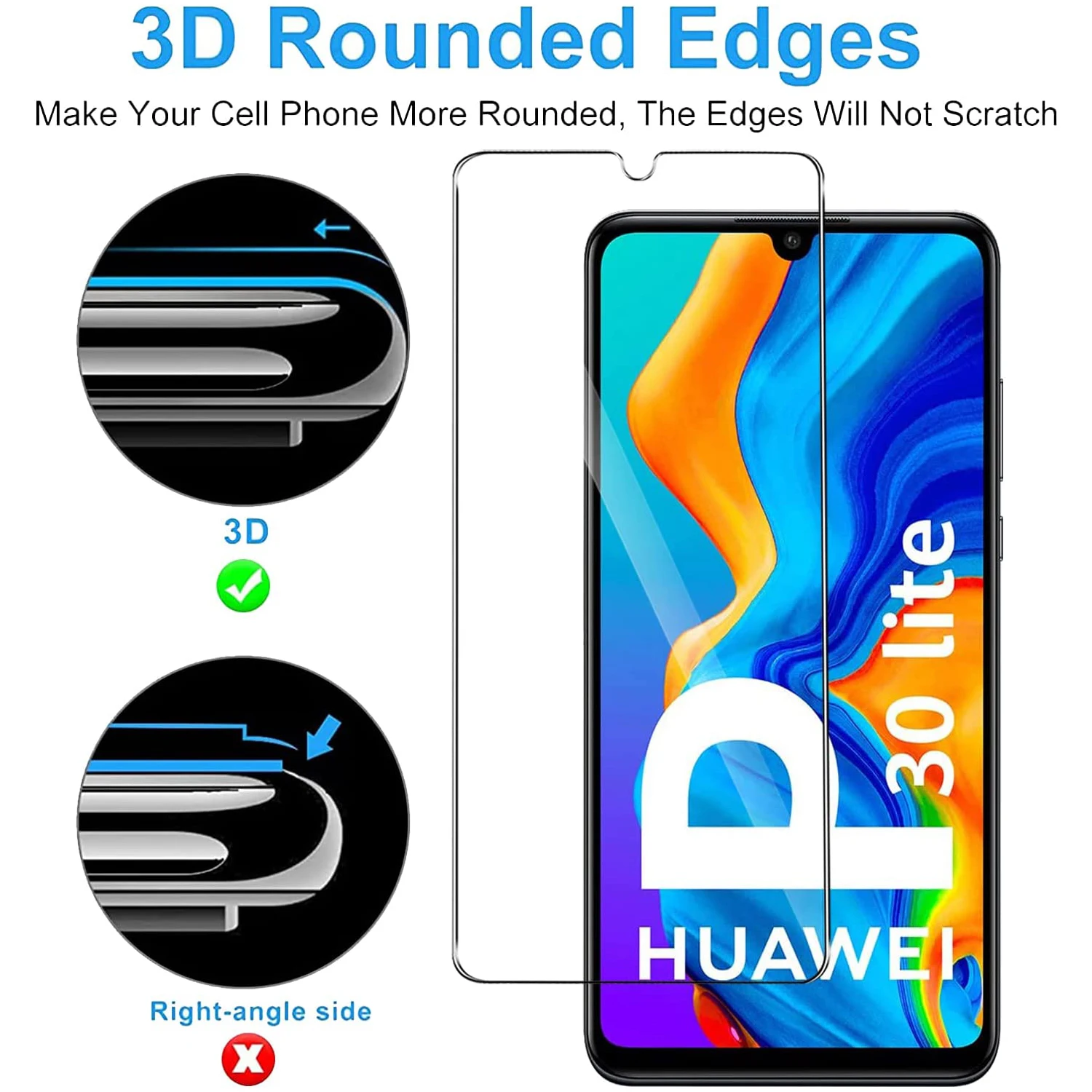 Screen Protector For HUAWEI P30 Lite Tempered Glass SELECTION Free fast Shipping 9H HD Clear Transparent Case Friendly