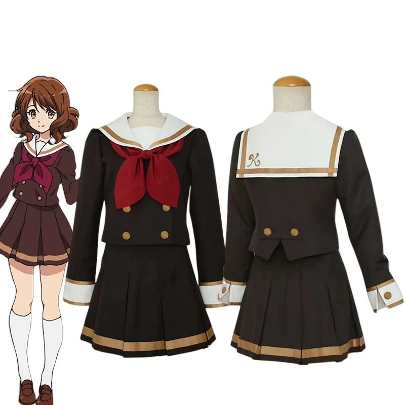 

Anime Hibike Euphonium Oumae Kumiko Cosplay Costume Adult Women Shirt Skirt Set Sailor Suit JK School Uniform Halloween Clothes