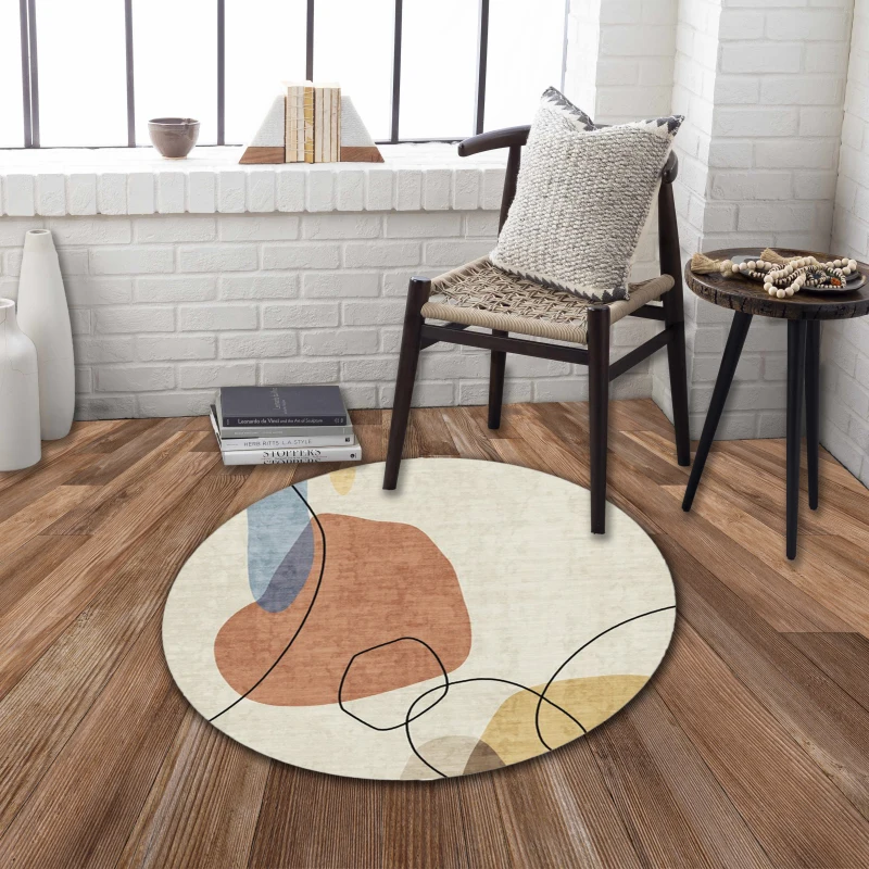 RABBIT G8070-2 Non-Slip Round Rug