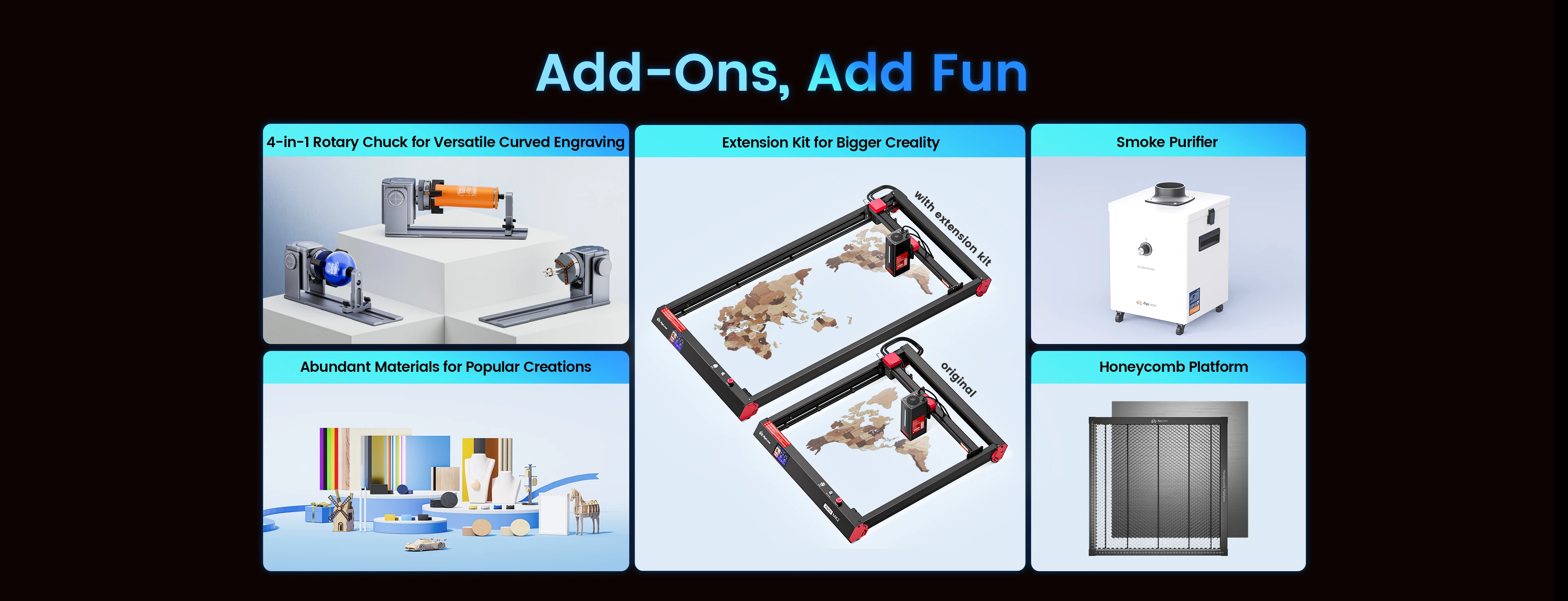 AlgoLaser Laser Engraver 40W Output DIY Laser Cutter Machine Air Assist Lens Monitoring 30000mm/min CNC Engraving Metal Color