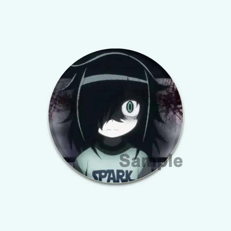 32/44/58mm Anime Tomoko Kuroki Brooch for hat Backpack Lapel Pins