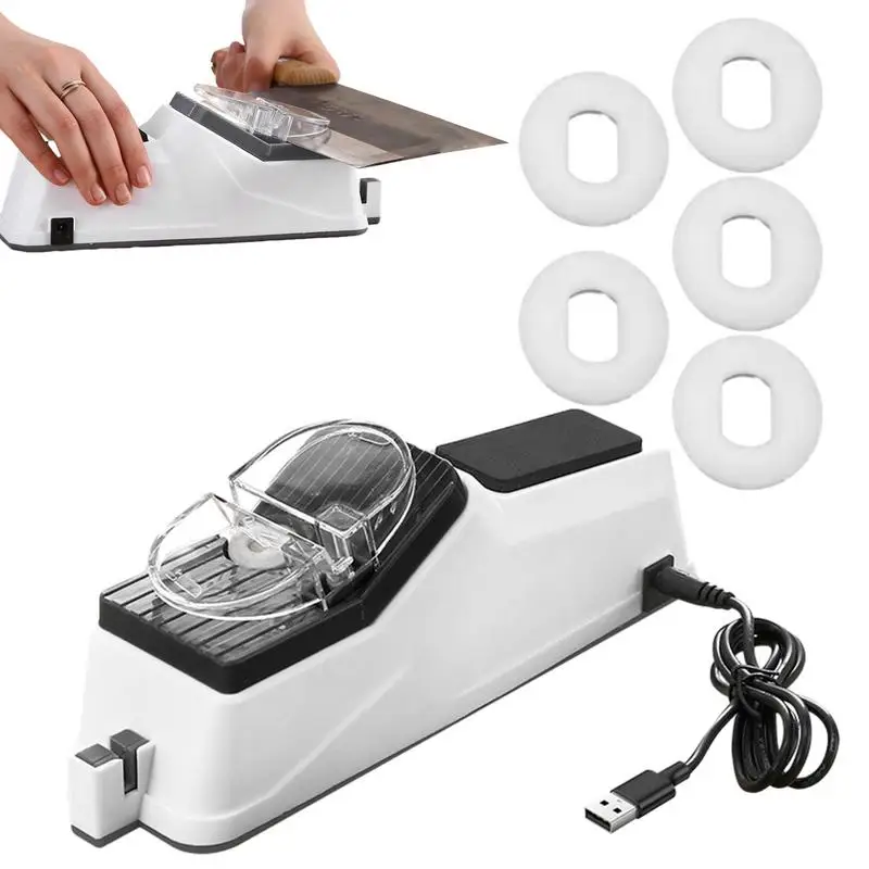 

Electric Kitchen Knife Sharpener Tool Multifunctional Electric Knife Sharpener 5 Seconds Quick Sharpening Scissors Sharpener