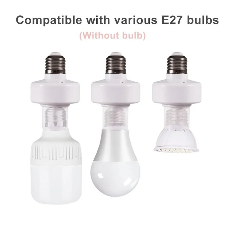 Wireless Remote Control Smart Timer Switch E27 Lamp Holder 110V 220V House Multi Light Switch Baby Room Bedroom