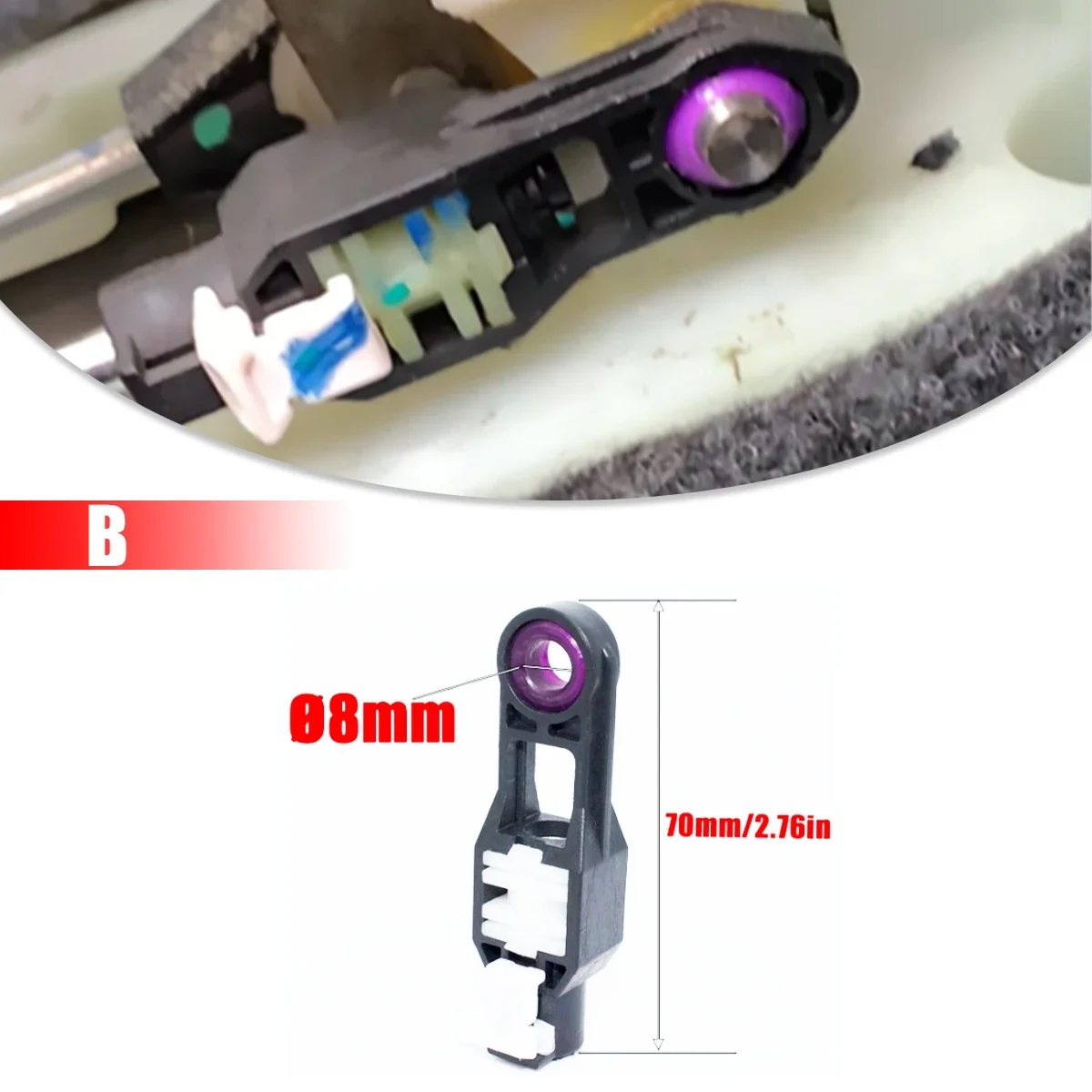 Automatic Manual Gear Shift Grommet Adapter Lever Linkage Shifter Bushing Sleeve Clips For Nissan Renault Chevrolet Citroen Ford