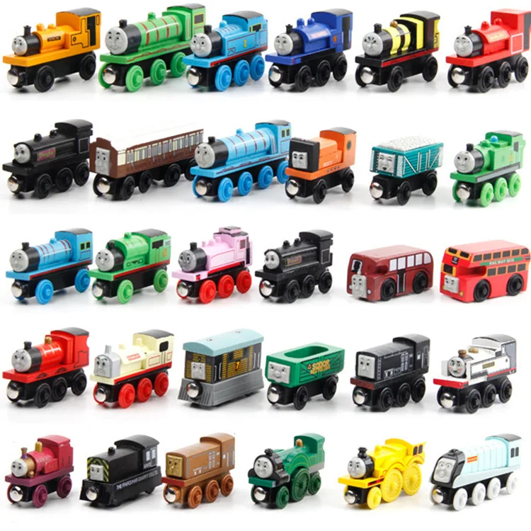 Wooden Thomas & Friends Trains Magnetic Track Boys Toys Railway Molley Lady Diesol Oliver Donald Emily James Educational Gift