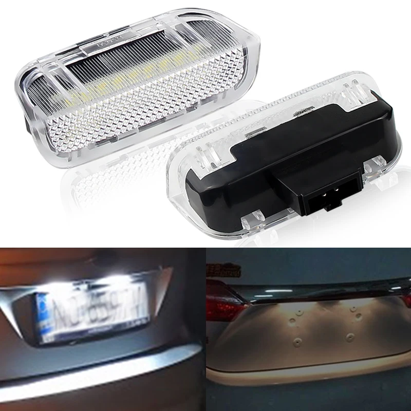 

2 шт. без ошибок светодиодный номерной знак для VW Volkswagen Passat B6 B7 CC Golf 6 7 MK5 MK6 Tiguan Scirocco Porsche Seat