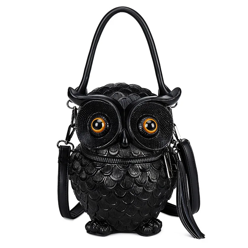 

New in Punk Owl Shaped Women Handbag Shoulder Crossbody Bag Gothic Tote Bag Halloween Party Bag