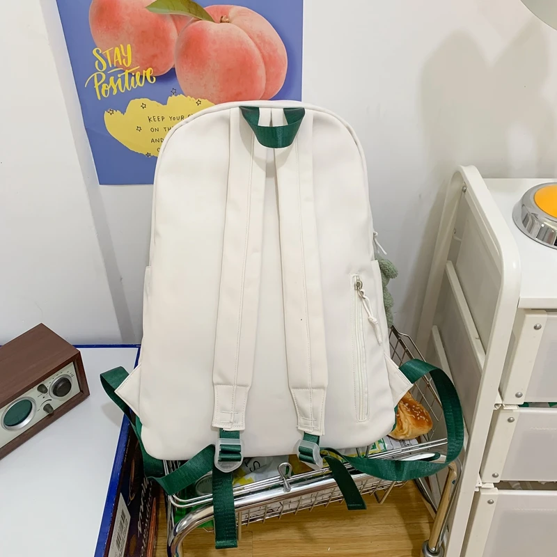 New Lady Plaid Nylon College Packet Fashion Girl Travel Laptop Student Backpack Women Leisure School Bag Female Lattice Book Bag