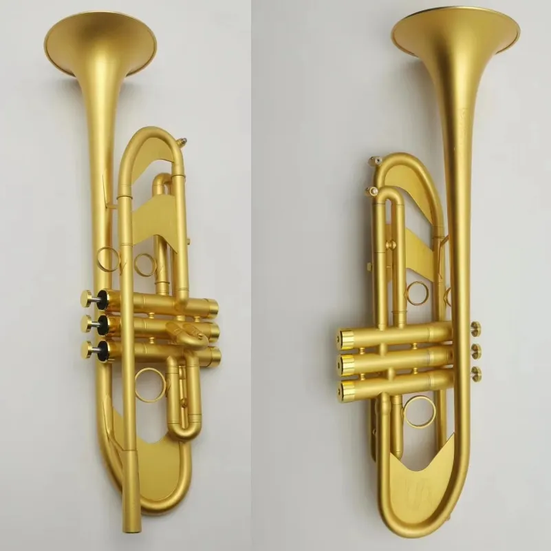 Professional weighted flax gold with gold plated S-001 high performance trumpet