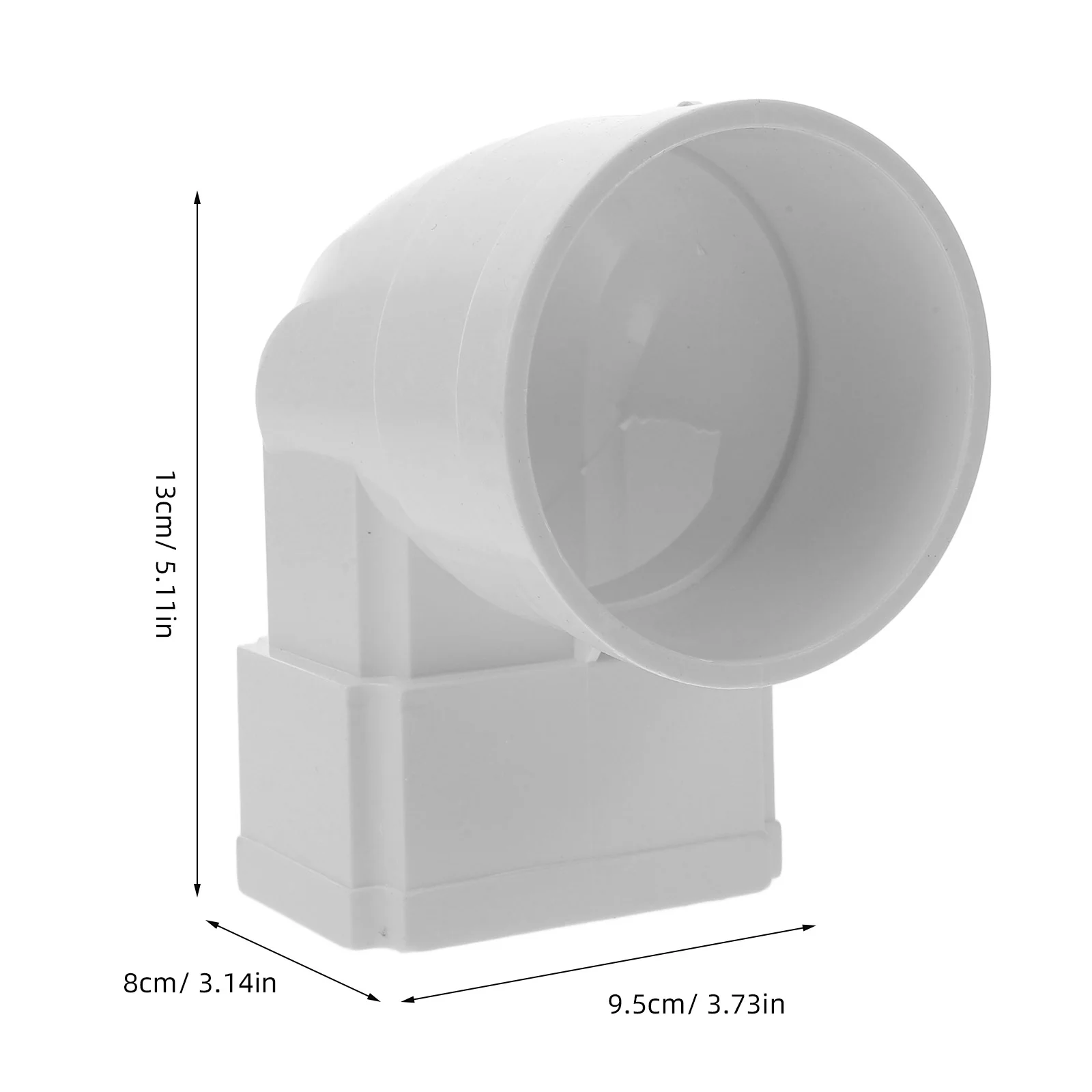 Square To Round Downspout Connector Gutter Adapter Rainwater Pipe Fitting Drainage System Plumbing Accessories Square Pipe Round