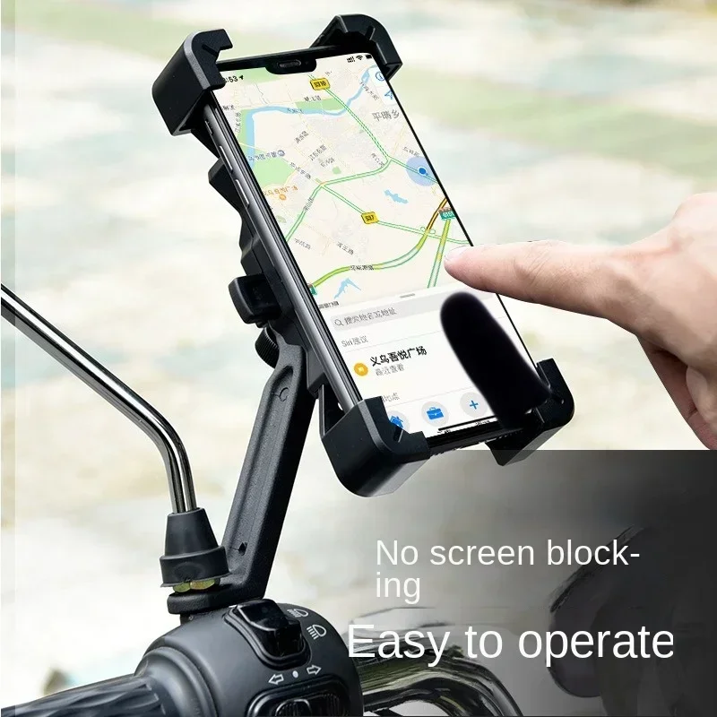 universal motorcycle bike bicycle handlebar mount holder for cell phone gps support stand mechanical holder for iphone samsung 