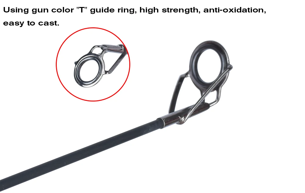 BIUTIFU 2 Tipps Karpfen Angelrute 3,5 lb 7 Abschnitte 4,2/3,6/3,0 m 30 t Carbon Faser Reise werfen 60-150 m Shore Casting Spinnrute – Detail 5