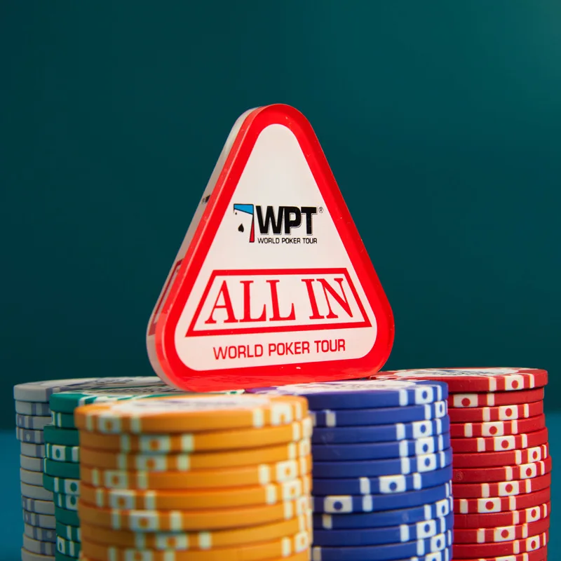 Acrylic Dealer Poker Button for WPT Professional Texas Hold'em All-in Blind Markers Support Customization poker dealer button