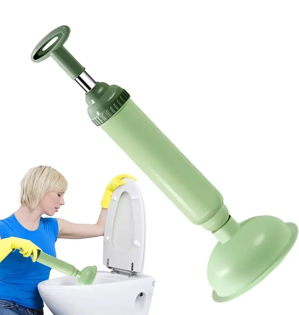 Toilet Plungers for Bathroom High Pressure Bathroom Plunger for Toilets Flexible Sewer Unclogging Tool Air Plunger Drain Clog Re Toilet Plungers for Bathroom High Pressure Bathroom Plunger for Toilets Flexible Sewer Unclogging Tool Air Plunger Drain Clog Re