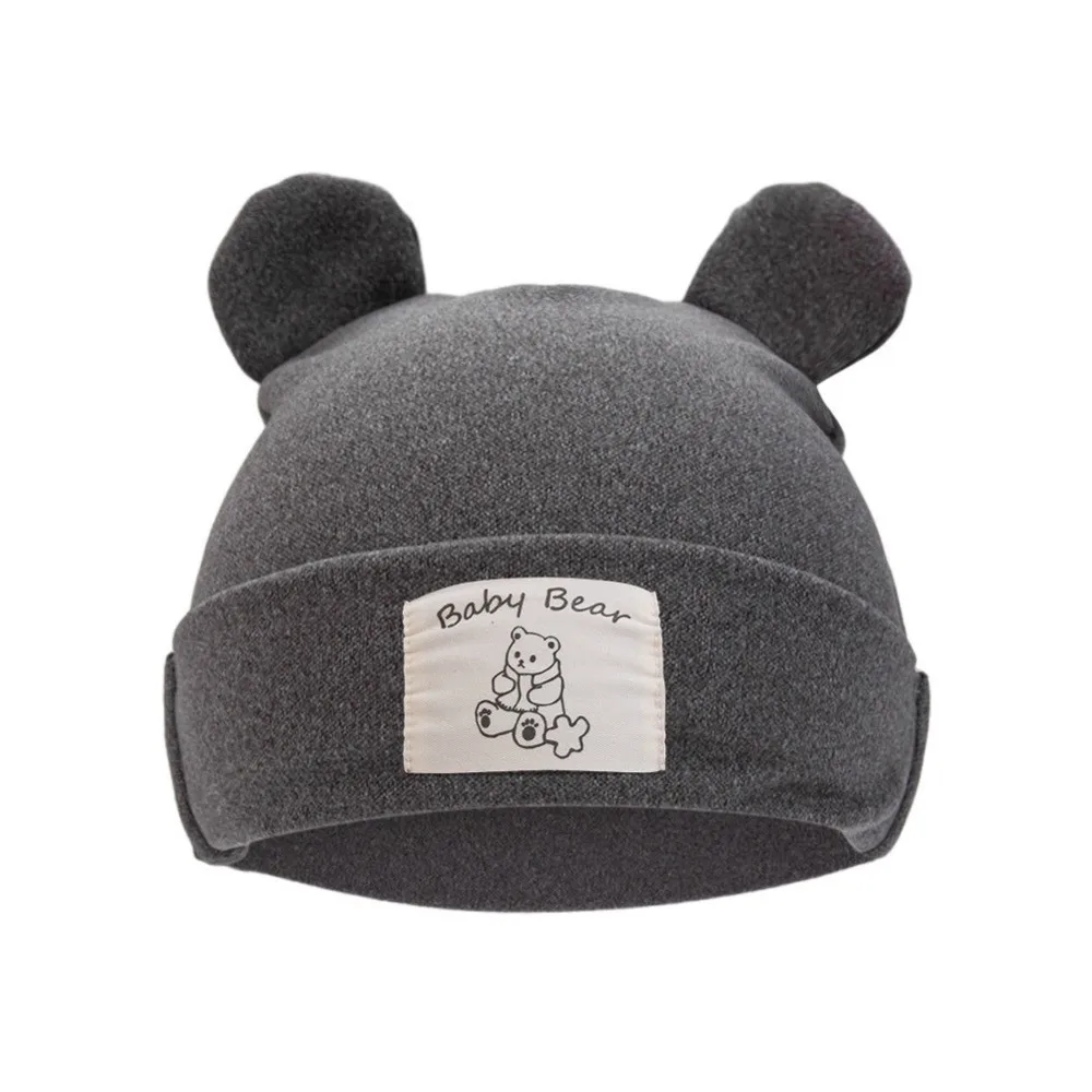 Cotton Bear Ear Winter Hat for Kids