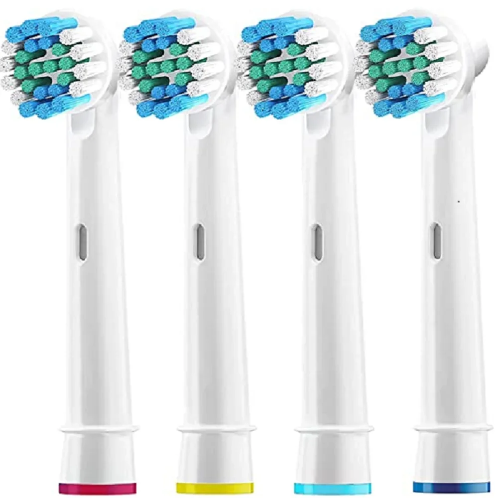 4-Pack Soft Bristle Electric Toothbrush Heads - Precision Clean Refills