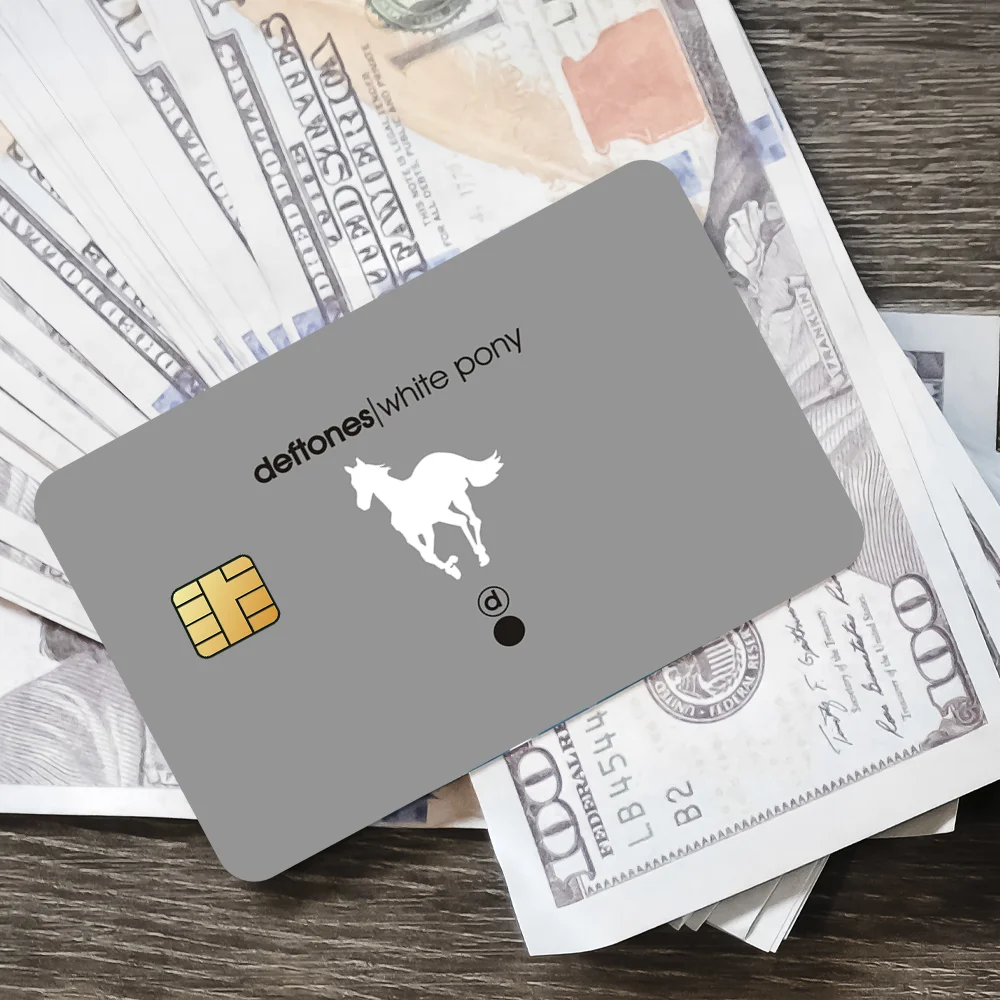 Band D-Deftones Music Album Film Skin Cover Credit Card Stickers 4PCS Debit Front Decoration Bank Bus Pass Waterproof