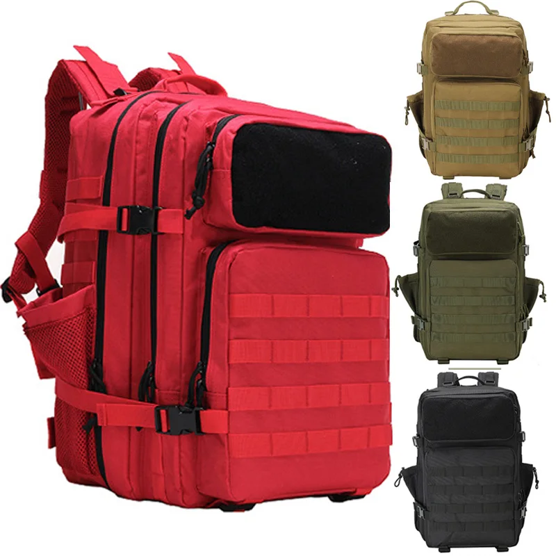 

50L Camping Backpack Military Bag Men Travel Tactical Molle Climbing Hiking Luggage Outdoor Sports Mountaineering Bag