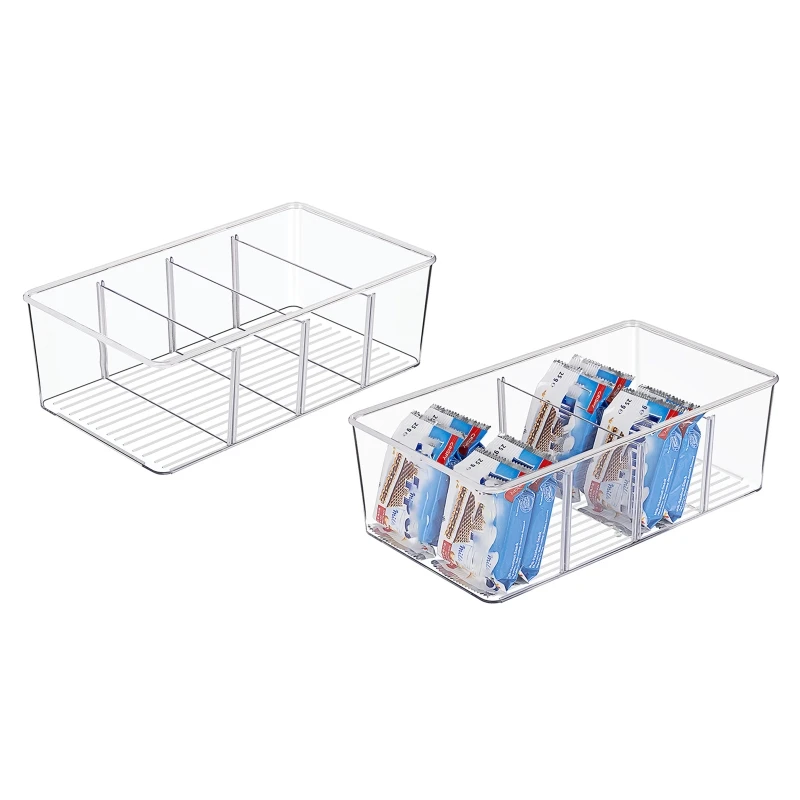 

Kitchen Finishing Desktop Storage Box Holds Food Fruit Jars Packets Snacks Cabinet Refrigerator or Freezer Bin