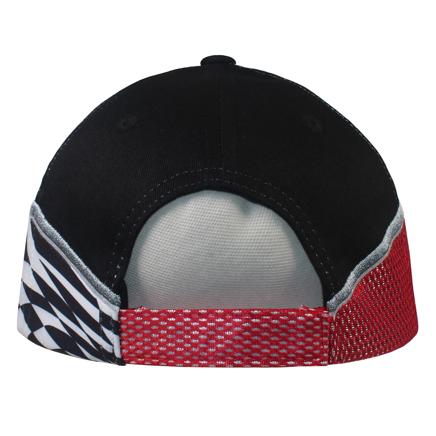 Raing Team Checked Sports Cap Motor Racing Sport Cap Mens Hats