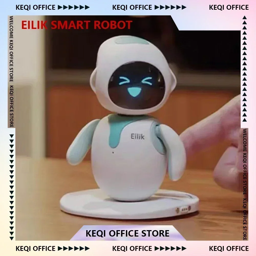 Original Eilik Smart Robot Emotional Interaction Vocal Multiple Mode Electronic Automation Ai Robot Cute Blue/Pink Gifts