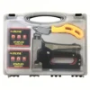 4 in 1 Staple Gun Heavy Duty with Staples Remover, Gloves, Manual Power Adjustment Stapler Gun for Wood Upholstery Carpentry DIY 1
