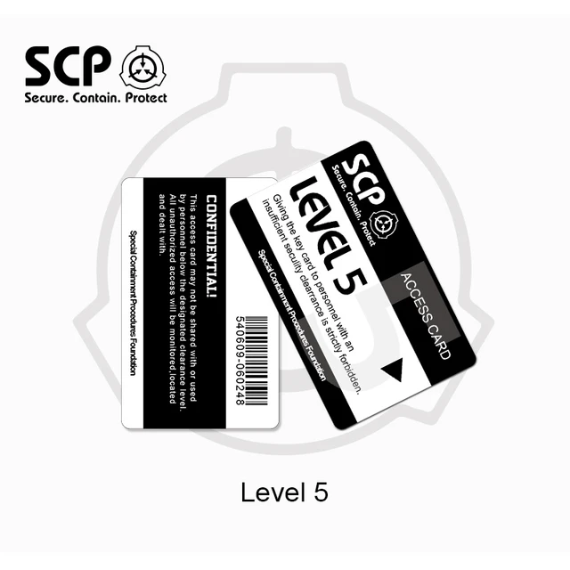 Get Secure Access To The Scp Foundation's Secret Laboratory With Id Cards!  - Temu