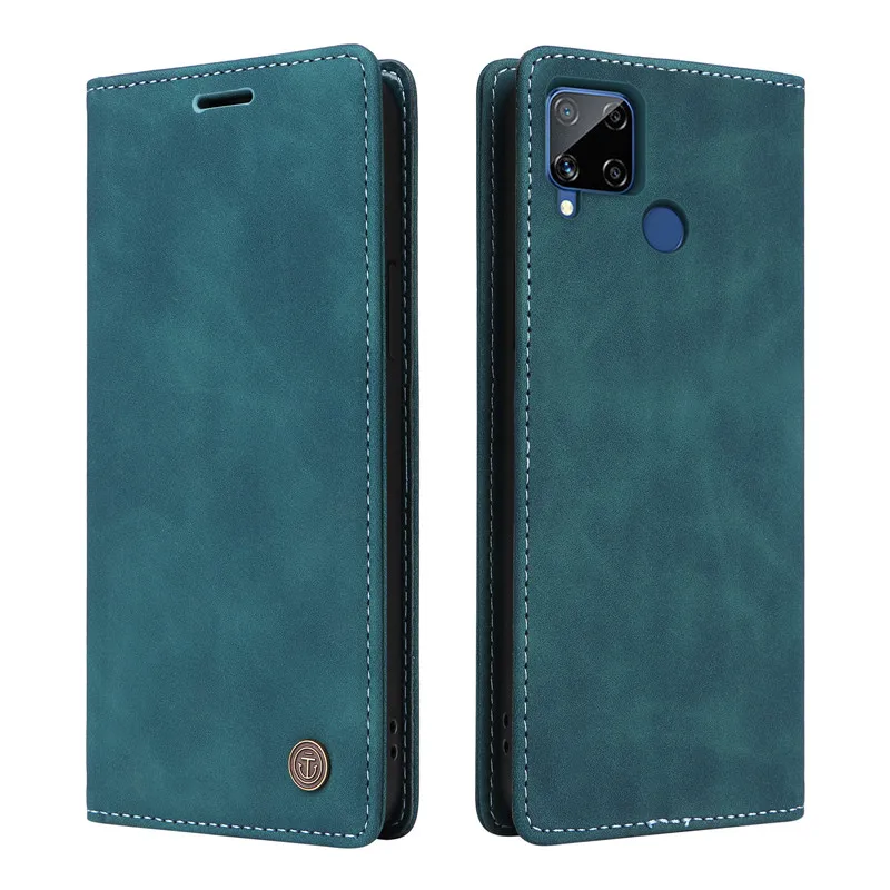 Leather Flip Cover Wallet Case with Card Holder - Premium Phone Protection