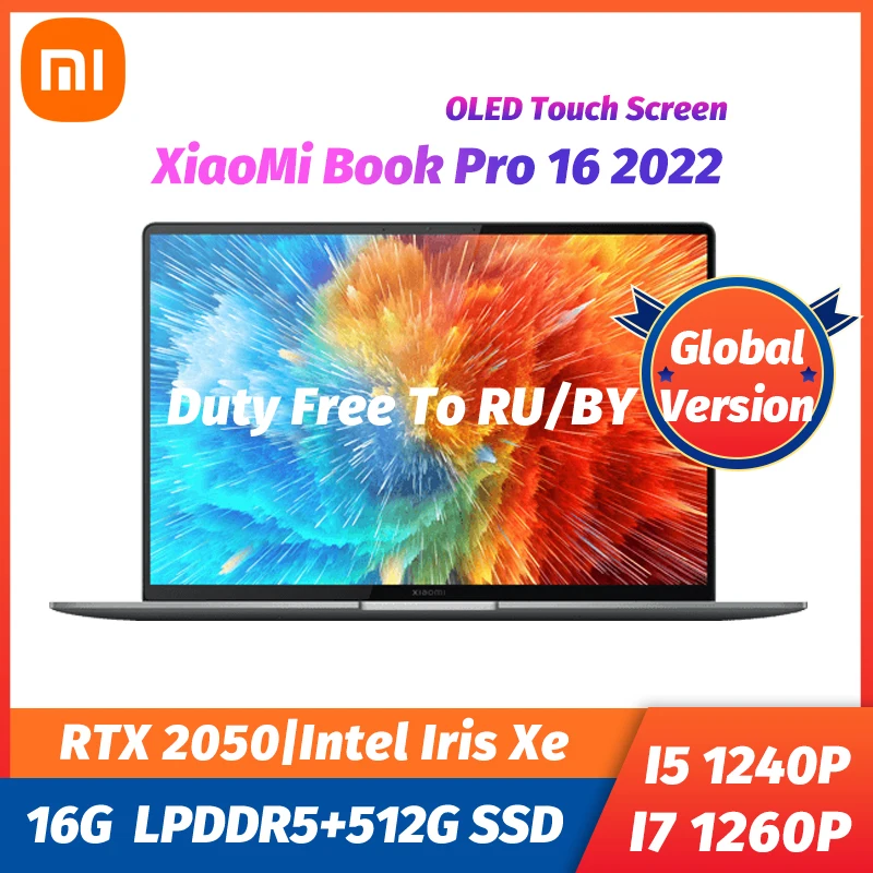 Xiaomi Book Pro 16 2022 Laptop Intel Core I7-1260p / I5-1240p 16 Inch ...