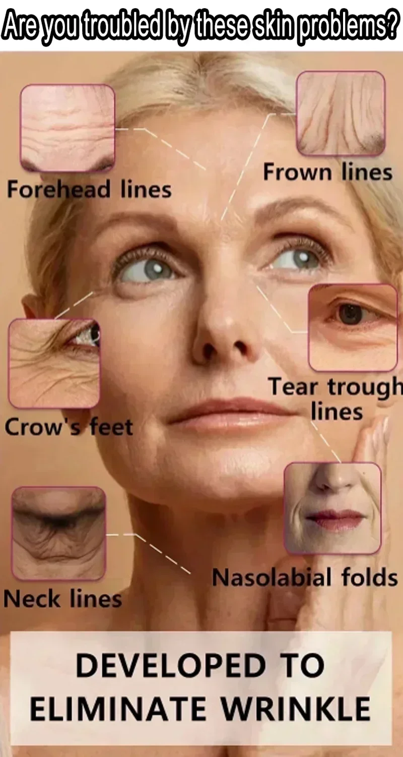 Instant Anti Wrinkle Aging Effect Remove Facial Wrinkles Fine Lines Around The Eyes Crow's Feet Neck Wrinkl Serum Facial 2