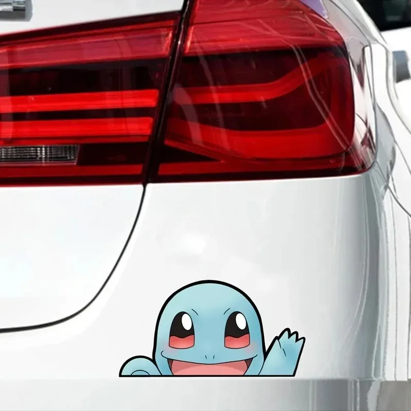 Pokemon Creative Car Stickers Pikachu Gengar Eevee Squirtle Anime Figure Car Decoration Cute Accessories Gifts To Friends