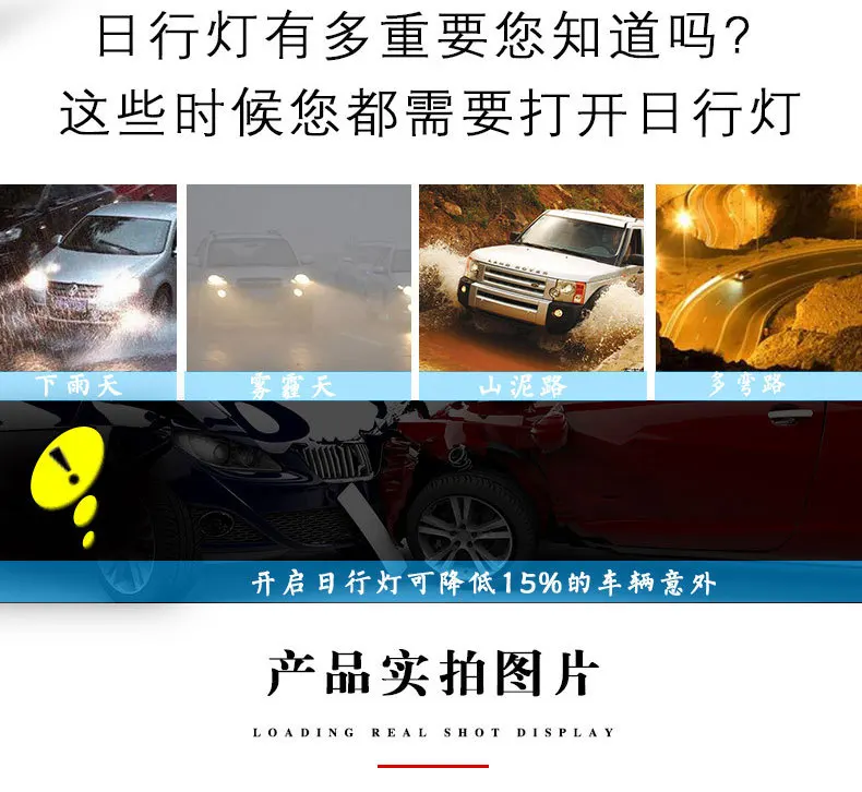 For Kia Rio Pegas 2018 2019 2Pcs Car Daytime Running Light Modified Dynamic Yellow Turn Signal DRL Front Fog Lamp Accessories detail image 7
