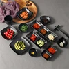 Pretty Melamine Sauce Dishes Seasoning Plates Sushi Soy Vinegar Chili Muti-grid Mini Bowl Japanese Kitchen Hotel Sauce Dispenser