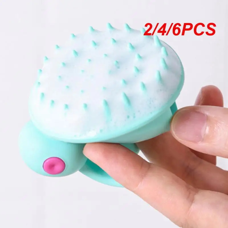 

2/4/6PCS Silicone Shampoo Scalp Hair Massager Head Body Scalp Massage Brush Comb Hair Washing Comb Shower Brush Bath Spa Massage